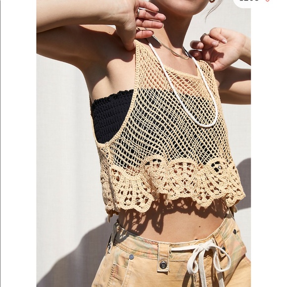 Free people “crochet crop top” - Picture 4 of 4
